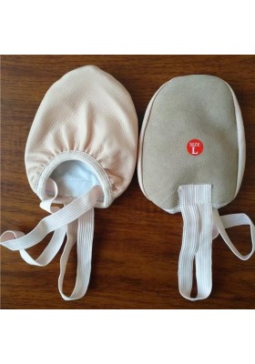 Professional High Quality Kids Leather Half Toe Shoes for Gymnastics